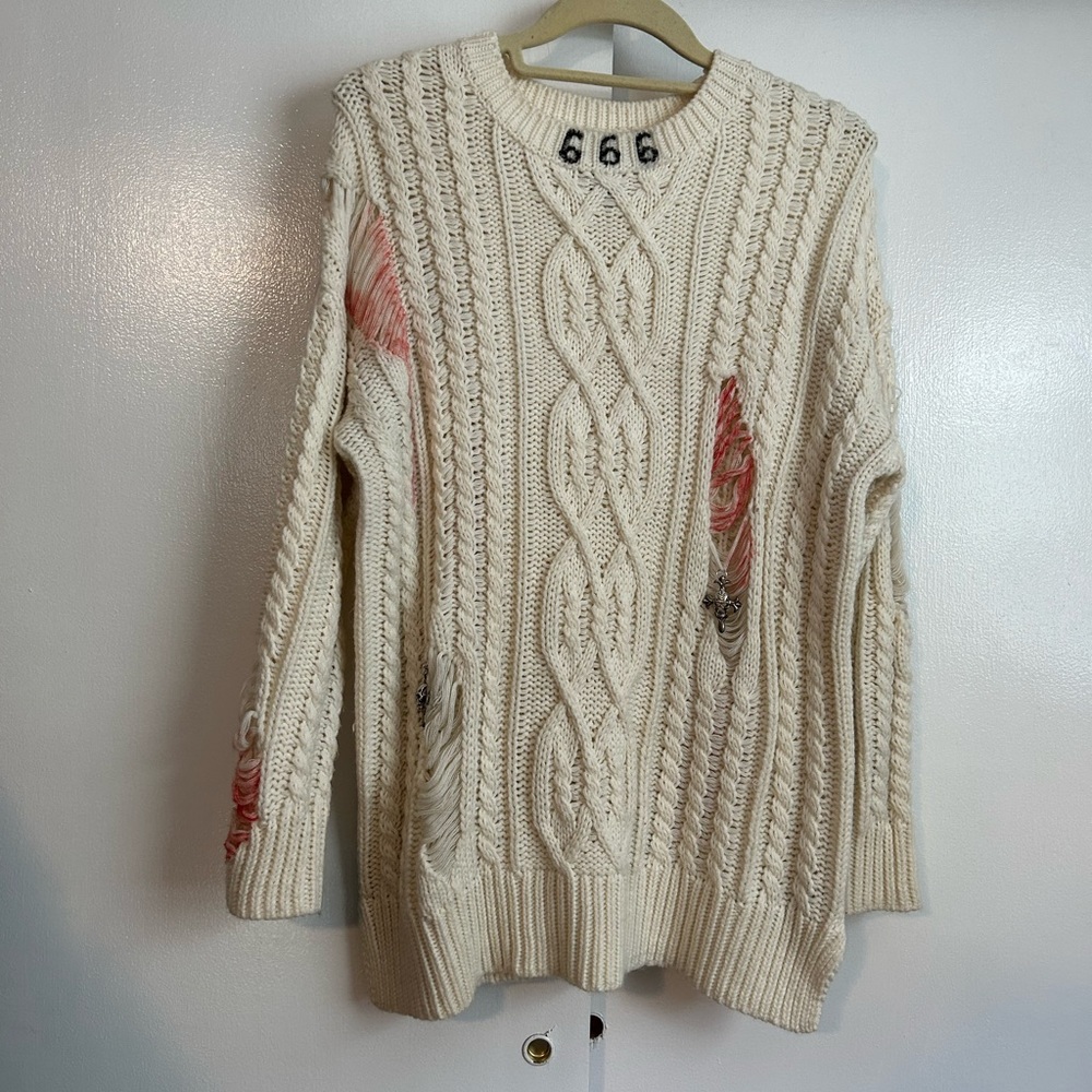 Bloody sweater
